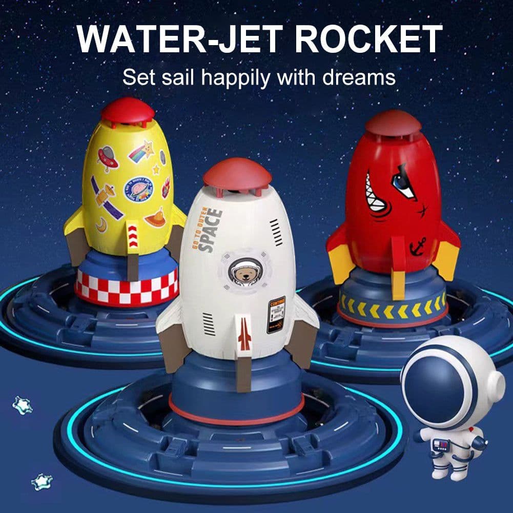 image-Rocket Launcher Toys Outdoor Rocket Water Pressure Lift Sprinkler Toy Fun Interaction In Garden Lawn Water Spray Toys For Kids Summer Gadgets