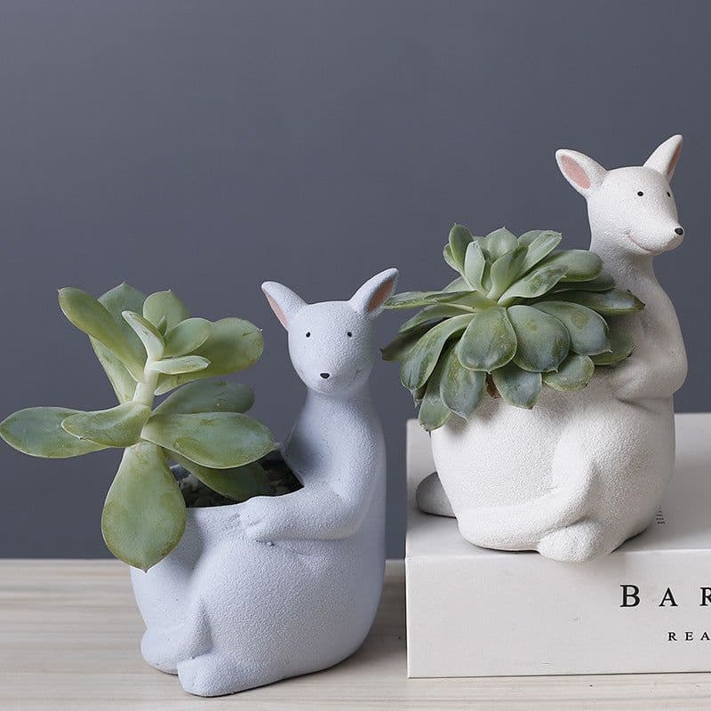 image-Scandinavian Gardening Succulent Cartoon Ceramic Flower Pot
