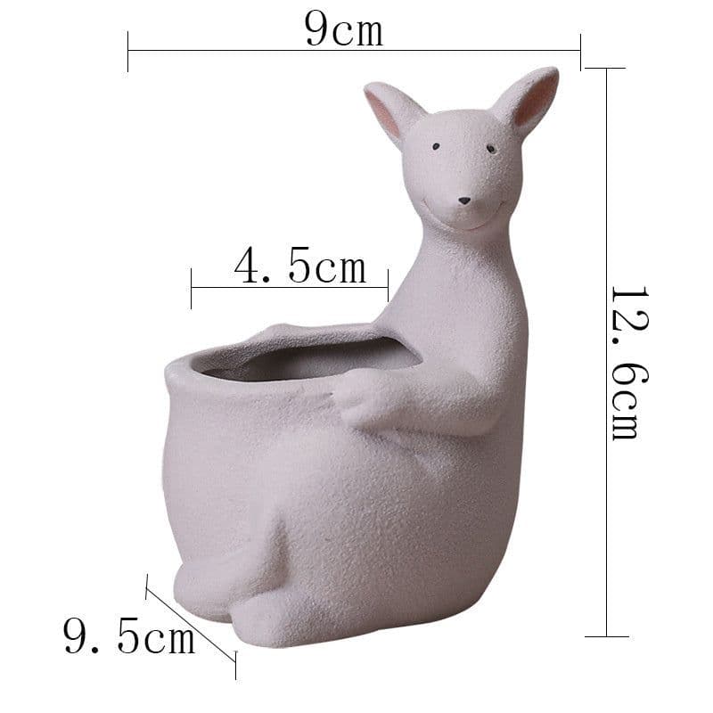 image-Scandinavian Gardening Succulent Cartoon Ceramic Flower Pot