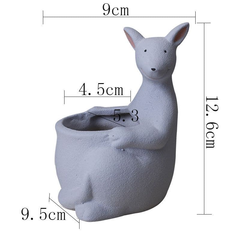 image-Scandinavian Gardening Succulent Cartoon Ceramic Flower Pot