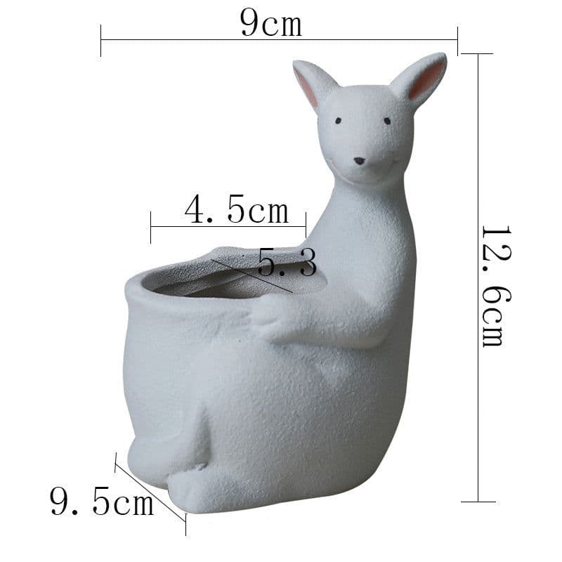 image-Scandinavian Gardening Succulent Cartoon Ceramic Flower Pot