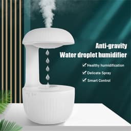 image-Anti-gravity Air Humidifier Mute Countercurrent Humidifier Levitating Water Drops Cool Mist Maker Fogger Relieve Fatigue