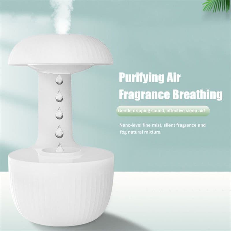 image-Anti-gravity Air Humidifier Mute Countercurrent Humidifier Levitating Water Drops Cool Mist Maker Fogger Relieve Fatigue