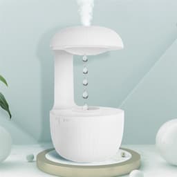 image-Anti-gravity Air Humidifier Mute Countercurrent Humidifier Levitating Water Drops Cool Mist Maker Fogger Relieve Fatigue