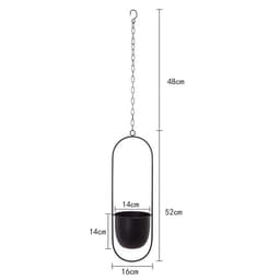 image-Iron Hanging Hydroponic Plant Hanging Orchid Pots