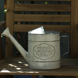 image-Wrought Iron Garden Watering Can Gardening Groceries Decoration