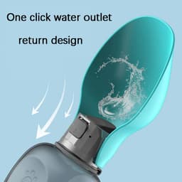 image-800ml Dogs Water Bottle Portable High Capacity Leakproof Pet Foldable Drinking Bowl Golden Retriever Outdoor Walking Supplies Pet Products