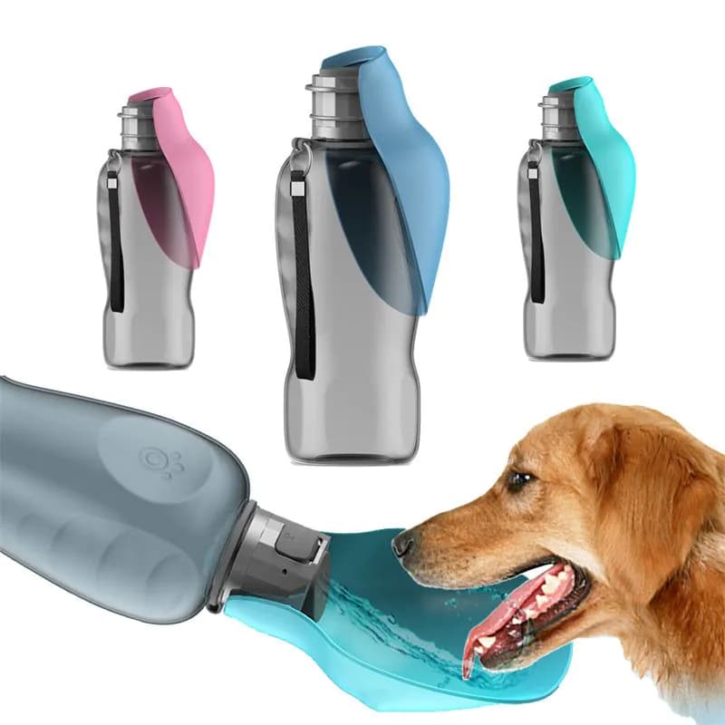image-800ml Dogs Water Bottle Portable High Capacity Leakproof Pet Foldable Drinking Bowl Golden Retriever Outdoor Walking Supplies Pet Products