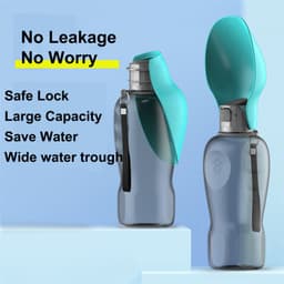 image-800ml Dogs Water Bottle Portable High Capacity Leakproof Pet Foldable Drinking Bowl Golden Retriever Outdoor Walking Supplies Pet Products