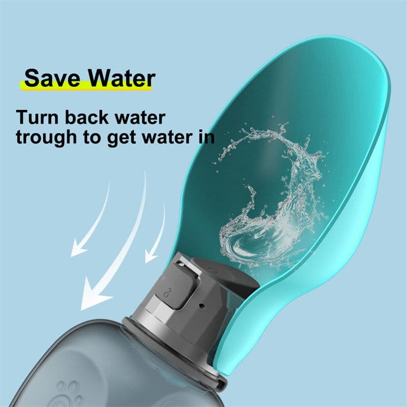 image-800ml Dogs Water Bottle Portable High Capacity Leakproof Pet Foldable Drinking Bowl Golden Retriever Outdoor Walking Supplies Pet Products