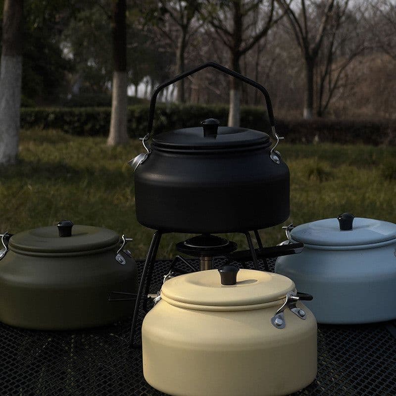 image-Outdoor Camping Kettle Portable Aluminum Alloy
