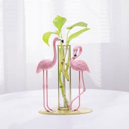 image-Room Decoration Girls Bedroom Flamingo Hydroponic Decoration