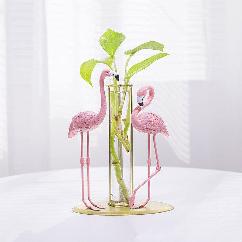 image-Room Decoration Girls Bedroom Flamingo Hydroponic Decoration