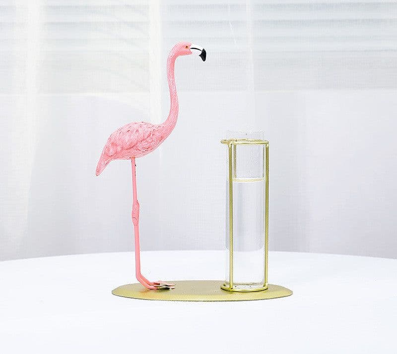image-Room Decoration Girls Bedroom Flamingo Hydroponic Decoration