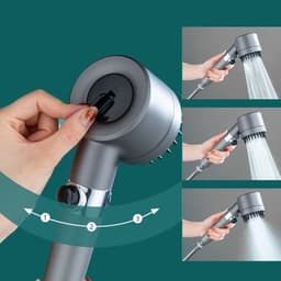image-3 Modes Shower Head High Pressure Showerhead Portable Filter Rainfall Faucet Tap Bathroom Bath Home Innovative Accessories