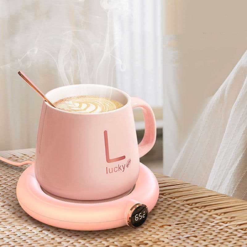 image-Coffee Mug Warmer Warm Coaster Smart Heating Cup Thermal Insulation Constant Temperature Coaster Heating Pad Desktop