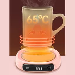 image-Coffee Mug Warmer Warm Coaster Smart Heating Cup Thermal Insulation Constant Temperature Coaster Heating Pad Desktop