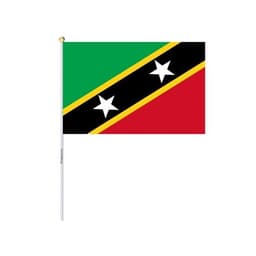 image-Mini Flag of Saint Kitts and Nevis in several sizes 100% polyester