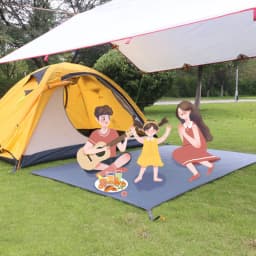 image-Outdoor Moisture-resistant And Wear-resistant Oxford Camping Waterproof Tent Ground Cloth