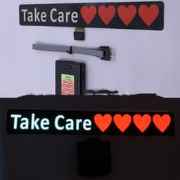 image-Wanted Car Windshield Glow Panel Electric Marker Lamp LED Decoration Light Sticker Flashing Lights LED Panel LED Sign