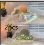 image-Tulip Night Lamp DIY Material Cloud Tulips Night Lamp Decorative Mirrors Photo Frame LED Table Lights Korean Creative Desk Bedroom Handmade Birthday Gifts