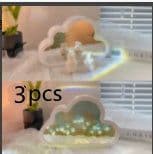 image-Tulip Night Lamp DIY Material Cloud Tulips Night Lamp Decorative Mirrors Photo Frame LED Table Lights Korean Creative Desk Bedroom Handmade Birthday Gifts
