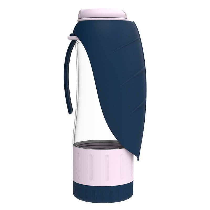 image-2 In 1 Multifunction Pet Dog Water Bottle Silicone Foldable Portable Puppy Food Bowl Drinking Dispenser Travel Labrador Supplies Pet Products