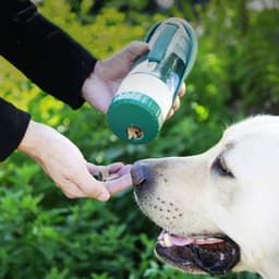 image-2 In 1 Multifunction Pet Dog Water Bottle Silicone Foldable Portable Puppy Food Bowl Drinking Dispenser Travel Labrador Supplies Pet Products
