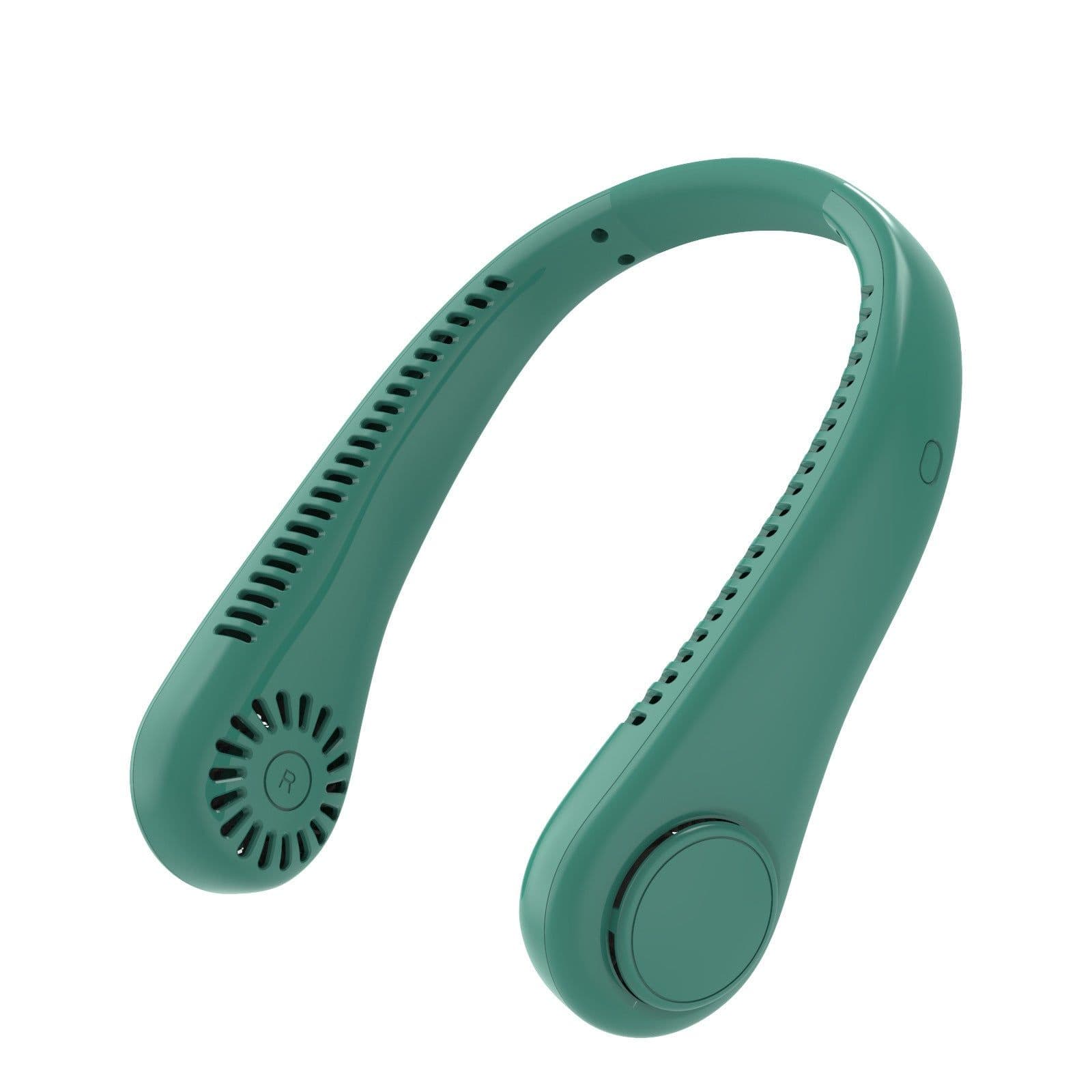 image-Rechargeable Neck Fan Hands Free USB Mini Fan Traveling Outdoor Sports Fans Portable Lazy Bladeless Hanging Neck Fan