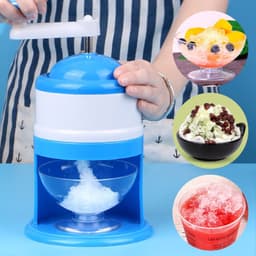 image-Portable Manual Ice Crushers Hand Crank Ice Shaver Shave Ice Machine Smoothie Maker Household Kitchen Bar Ice Blender Drink Tool Summer Gadgets