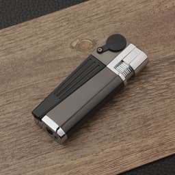 image-Encendedor Pipe Lighter Creative Foldable Metal Lighter Pipe Combination Portable Folding Pipe Lighter Smoking Men's Smoking Gadget