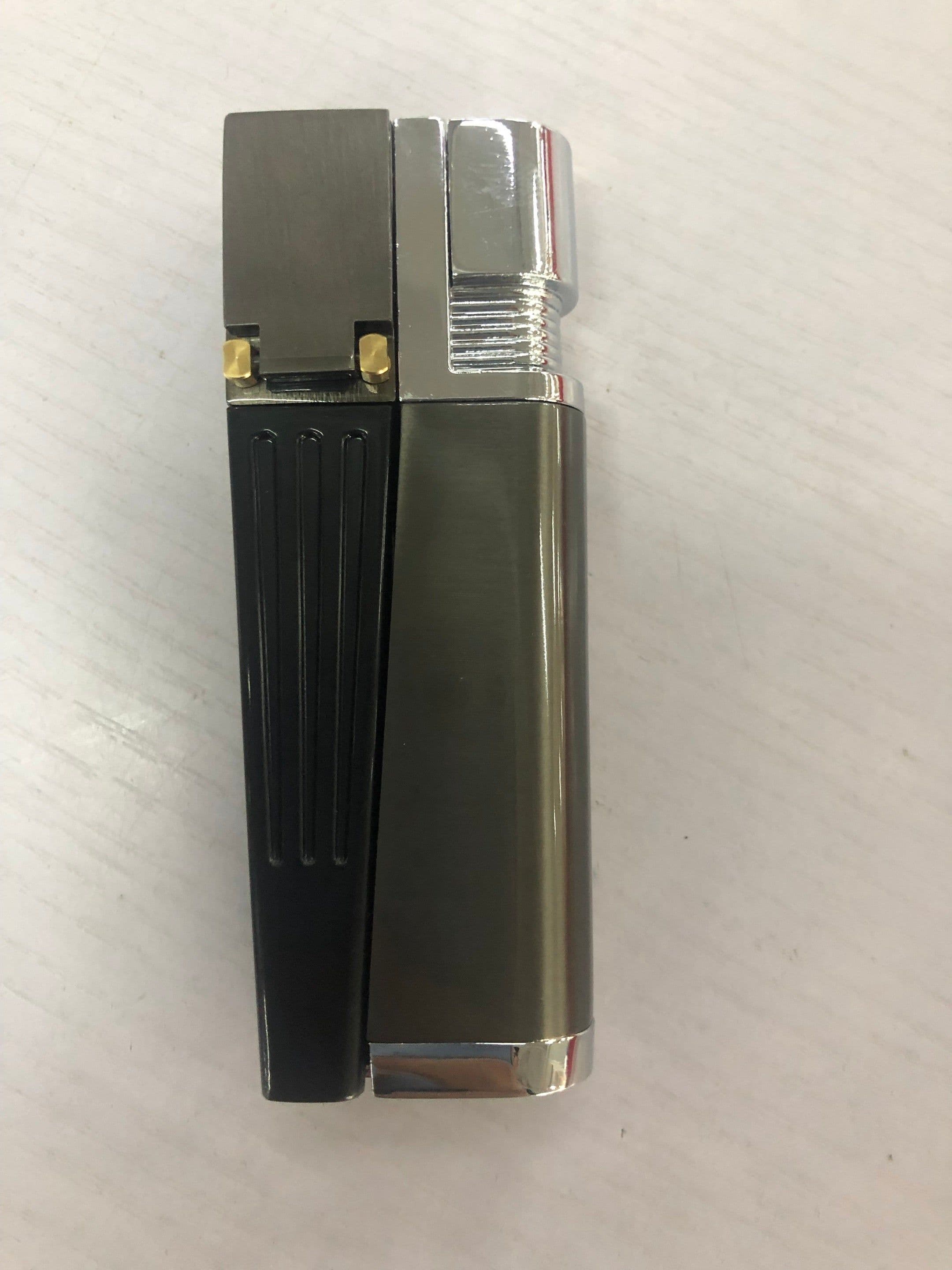 image-Encendedor Pipe Lighter Creative Foldable Metal Lighter Pipe Combination Portable Folding Pipe Lighter Smoking Men's Smoking Gadget