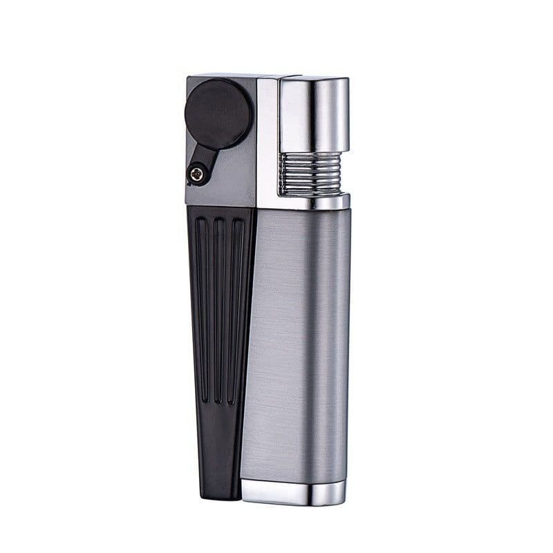 image-Encendedor Pipe Lighter Creative Foldable Metal Lighter Pipe Combination Portable Folding Pipe Lighter Smoking Men's Smoking Gadget