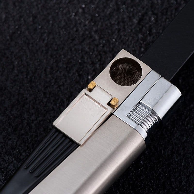 image-Encendedor Pipe Lighter Creative Foldable Metal Lighter Pipe Combination Portable Folding Pipe Lighter Smoking Men's Smoking Gadget