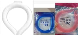 image-Neck Cooling Ring Ice Cushion Tube Heatstroke Prevention Cooling Tube Ice Reusable Neck Cooler Summer Equipments