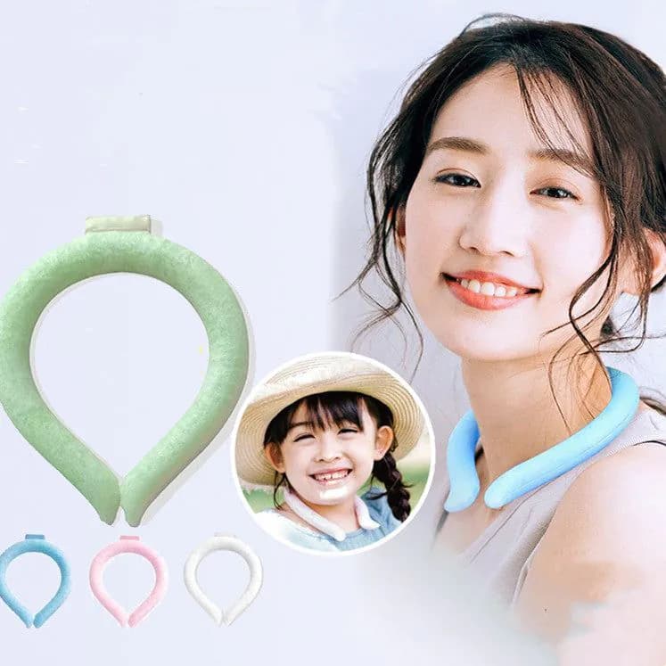 image-Neck Cooling Ring Ice Cushion Tube Heatstroke Prevention Cooling Tube Ice Reusable Neck Cooler Summer Equipments