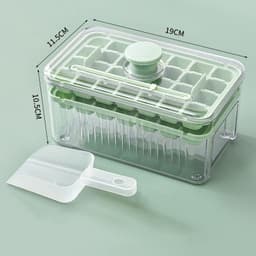 image-Kitchen Ice Cube Tray Press Type Ice Ball Maker Fast Press Silicone Food Grade Ice Mould Bucket For Whiskey Iced Coffee