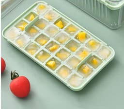 image-Kitchen Ice Cube Tray Press Type Ice Ball Maker Fast Press Silicone Food Grade Ice Mould Bucket For Whiskey Iced Coffee