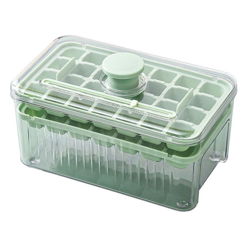 image-Kitchen Ice Cube Tray Press Type Ice Ball Maker Fast Press Silicone Food Grade Ice Mould Bucket For Whiskey Iced Coffee