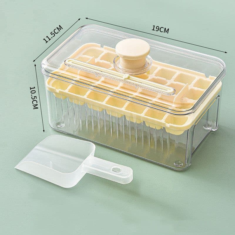 image-Kitchen Ice Cube Tray Press Type Ice Ball Maker Fast Press Silicone Food Grade Ice Mould Bucket For Whiskey Iced Coffee