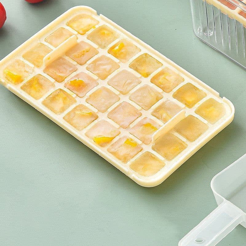 image-Kitchen Ice Cube Tray Press Type Ice Ball Maker Fast Press Silicone Food Grade Ice Mould Bucket For Whiskey Iced Coffee