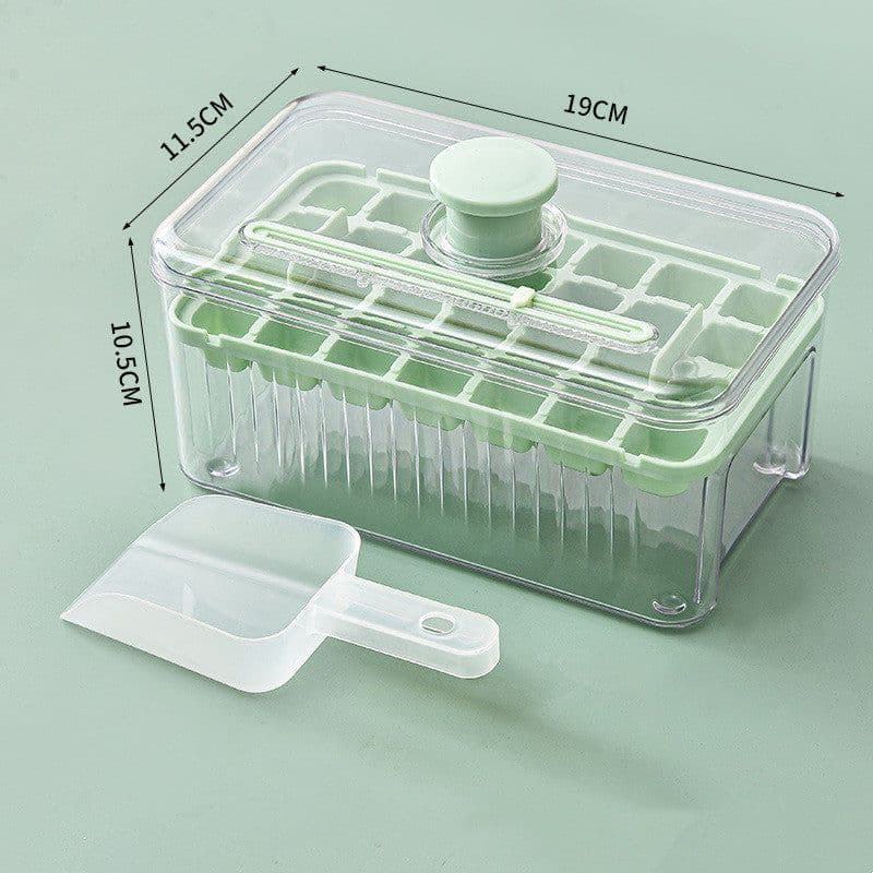image-Kitchen Ice Cube Tray Press Type Ice Ball Maker Fast Press Silicone Food Grade Ice Mould Bucket For Whiskey Iced Coffee