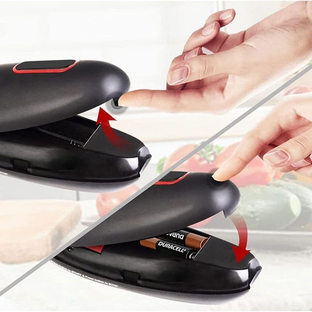 image-Electric Can Opener Automatic Jar Bottle Can Machine One Touch Portable Kitchen Hand Free Opening Opener Tool Gadgets