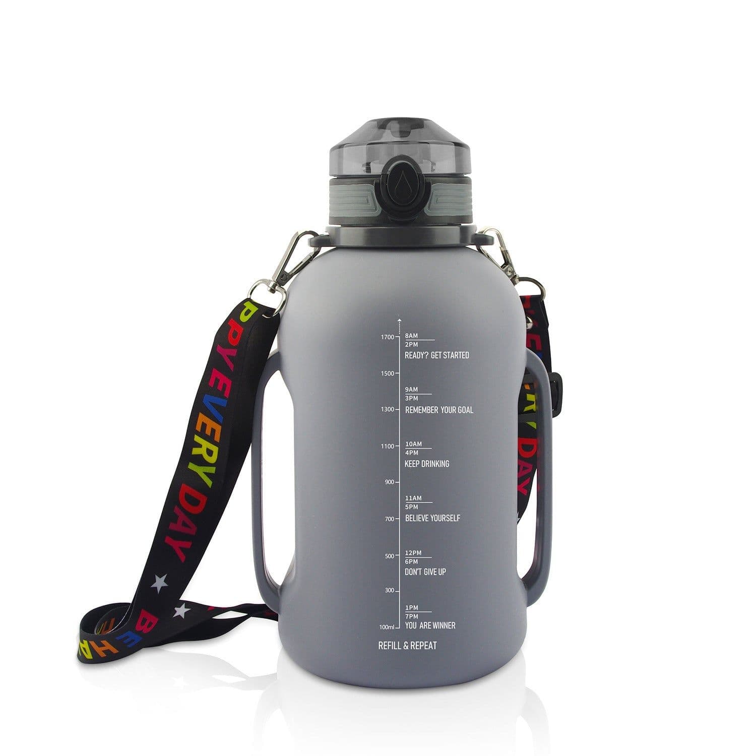 image-Large Capacity Water Cup Fitness Portable Roll Cup Food Grade Silicone Belly Cup Folding Outdoor Sports Water Bottle