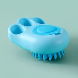 image-Durable Cat Paw Bath Brush Fine Foaming Labor-saving Cartoon Shape Pet Dog Cat Pet Hair Grooming Brush Reusable Dog Hair Comb Pet Products