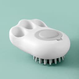 image-Durable Cat Paw Bath Brush Fine Foaming Labor-saving Cartoon Shape Pet Dog Cat Pet Hair Grooming Brush Reusable Dog Hair Comb Pet Products