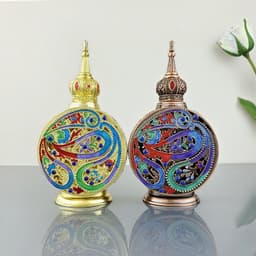 image-Vintage Perfume Glass Bottle Embroidery