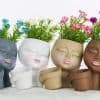 image-Gardening Succulent Resin Flowerpot Desktop Creativity Pairs Flower Pot