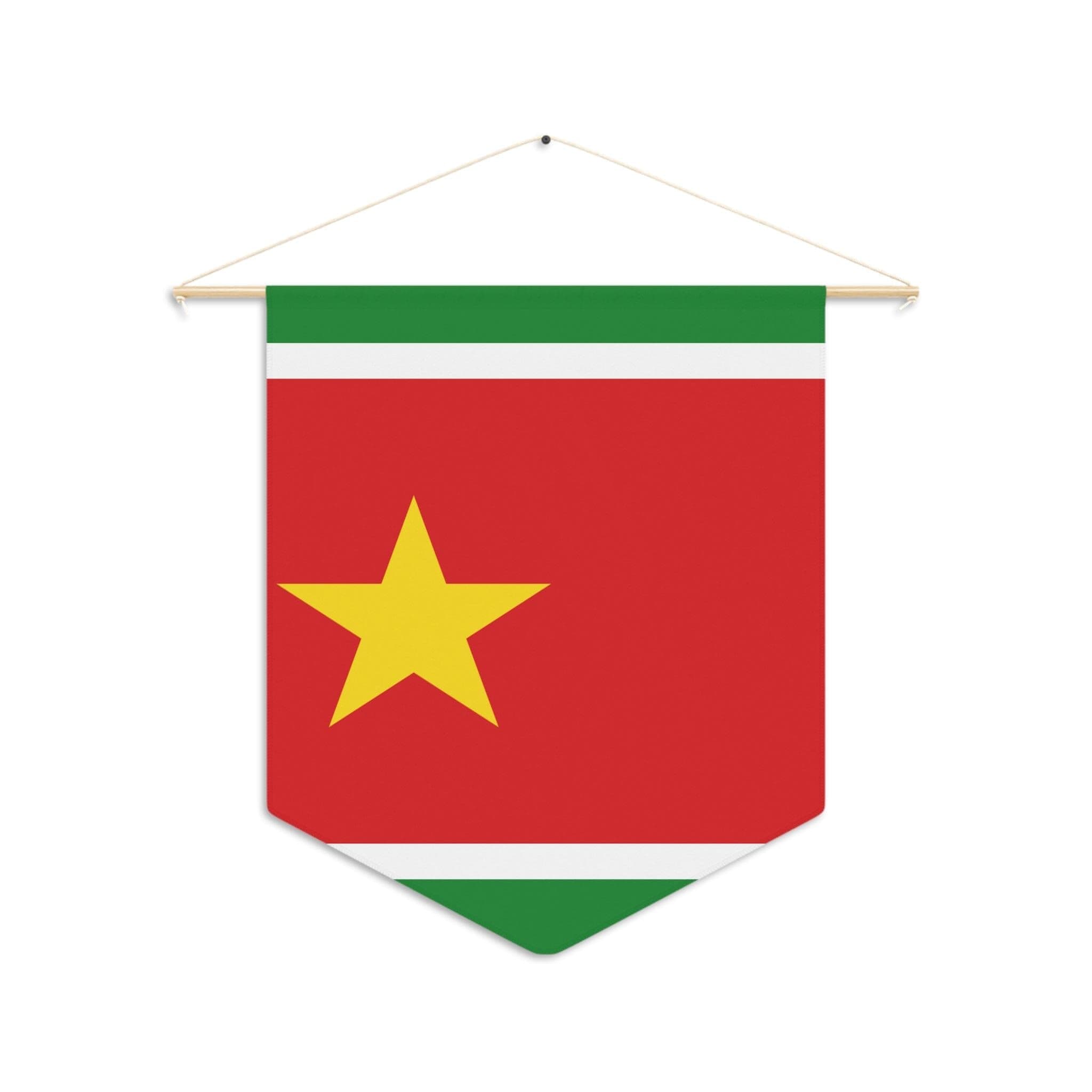 image-Guadeloupe flag pennant to hang in polyester