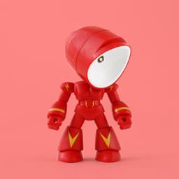 image-Cute LED Hero Table Lamp Mini Portable Cool Mecha Cute Robot Night Light Bedroom Home Decoration Kids Boys Gifts